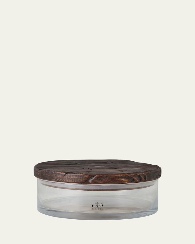 Heritage Wood Top Extra Large Canister, 10"